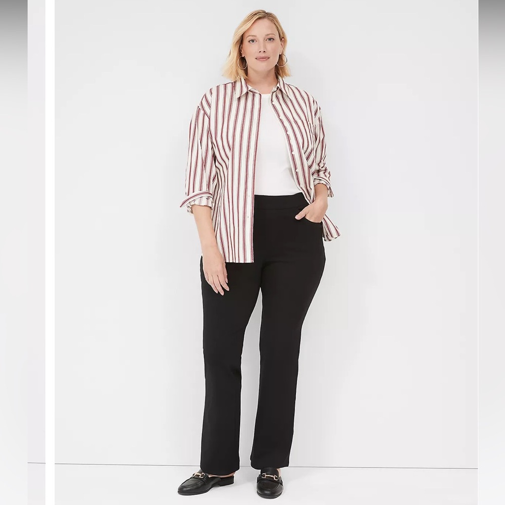 NWT Lane Bryant women’s plus size 28S Pull-On Ponte Boot Pant in black
